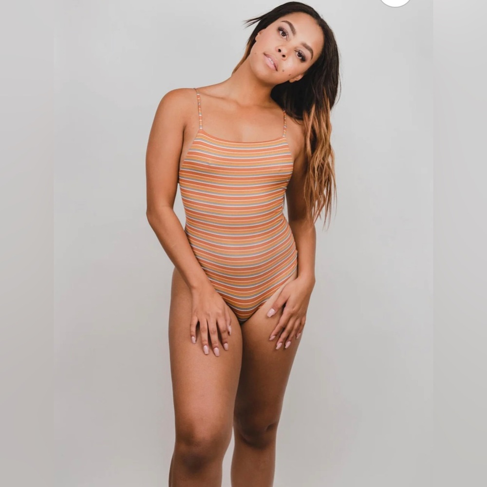 MAI Mod Bodysuit in Retro Stripe